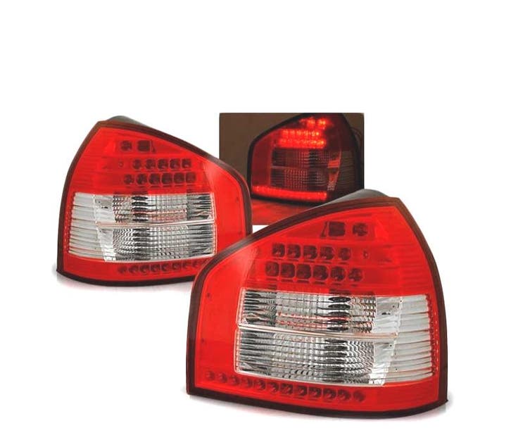 FEUX ARRIÈRE POUR AUDI A3 96-00 LED ROUGE BLANC, Auto-onderdelen, Verlichting, Verzenden