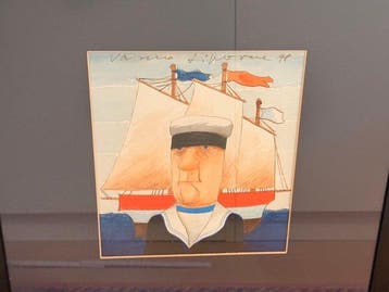 Vasko Lipovac (XX - Matrose vor Segelschiff, Antiek en Kunst