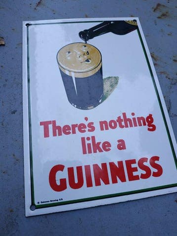 Guinness - Origineel van een brouwerij uit circa 1970 met