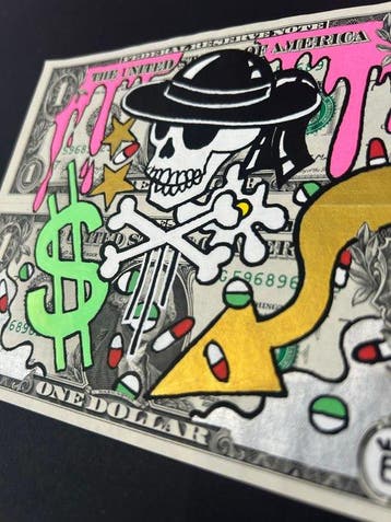 eR.B. -  Street Art on dollar
