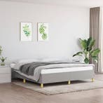 vidaXL Boxspring bed stof lichtgrijs 160x200 cm, Verzenden