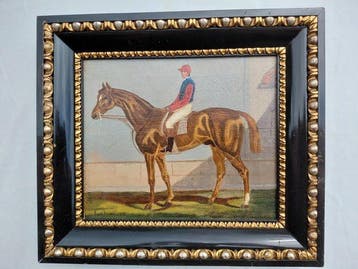 Emil Franz Adam (1843-1924), D’après - Horseracing, Antiek en Kunst