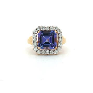 Sans prix de réserve - Bague Argent - 4.60ct. tw. Tanzanite