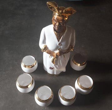 Paul Sersté - Drankservies (8) - Keramiek - Uitzonderlijke