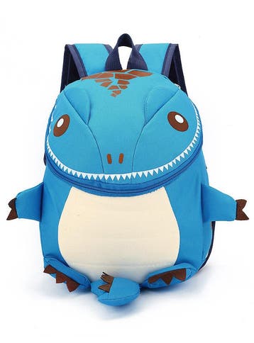 KIMU® Rugtas Dino Blauw Kleine Rugzak Dinosaurus Monster Tas, Ophalen of Verzenden, Nieuw, Blauw