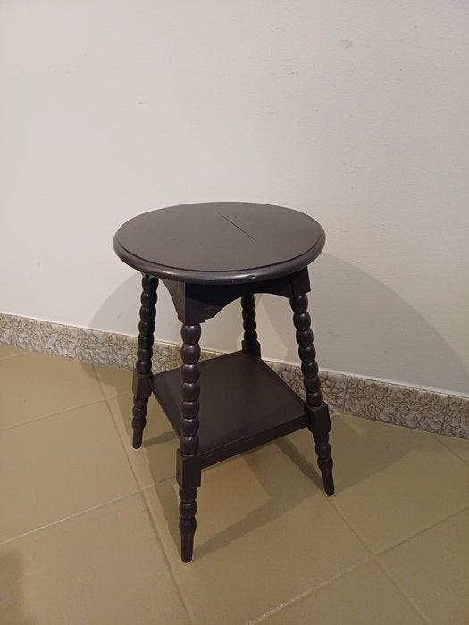 Bijzettafel - Eik - Plantentafel - Bobbin, Antiquités & Art, Curiosités & Brocante