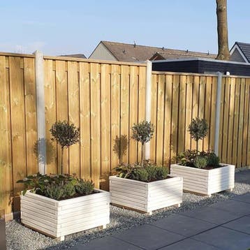 Vierkante, bomen plantenbakken van hout tot 1m x 1m x 1m !, Verzenden, Minder dan 60 cm, Vierkant, Nieuw
