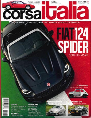 2016 CORSA ITALIA MAGAZINE 15 NEDERLANDS, Nieuw