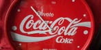 Coca-Cola - wandklok - Reclamebord - Staal, Glas