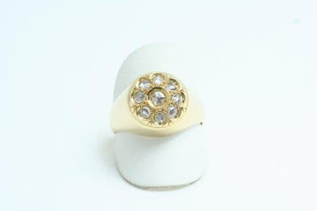 Bague - 18 carats Or jaune Diamant (Naturelle) - Bague en, Nieuw