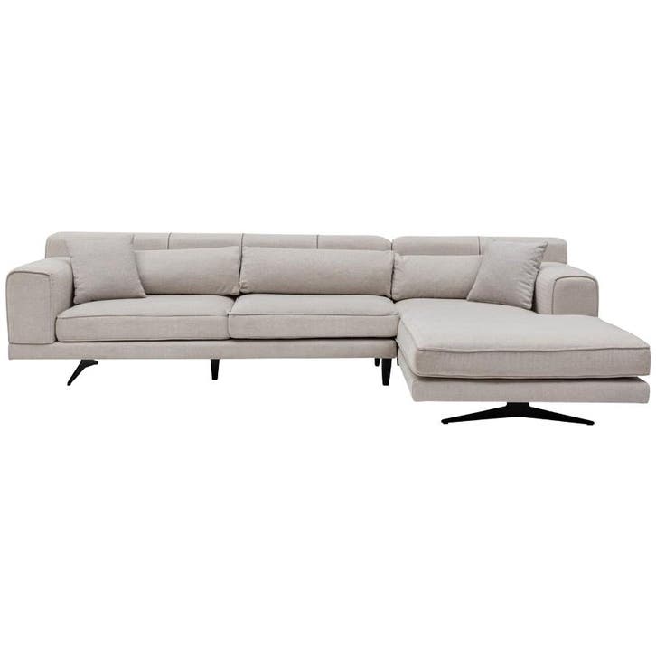 Sofa Rechtshandig Beige Evila Originals - Hoekzetel - Outlet, Huis en Inrichting, Zetels | Zetels, 150 cm of meer, Zo goed als nieuw