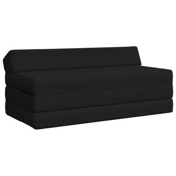 vidaXL Vouwbare Sofa Bed Zwart 120 x 60 x 49 cm Stof, Verzenden