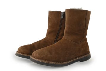 Birkenstock Enkellaarzen in maat 39 Bruin, Bruin, Verzenden, Lage of Enkellaarzen, Zo goed als nieuw