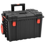 vidaXL Flightcase draagbaar 56,5x45,5x48 cm PP zwart, Verzenden