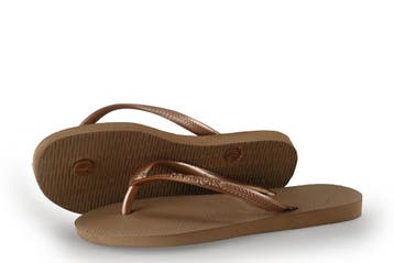 Havaianas Slippers Meisjes in maat 33 Goud, Enfants & Bébés, Vêtements enfant | Chaussures & Chaussettes, Verzenden, Schoenen