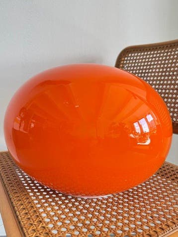 ILU - Tafellamp - Glas, Metaal - tafel- en vloerlamp, Antiek en Kunst