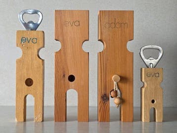 Flessenopener - Hout, Ismo Kajander – „Adam & Eva” – 4