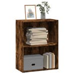 vidaXL Boekenkast 60x30x77 cm bewerkt hout gerookt, Verzenden, Nieuw