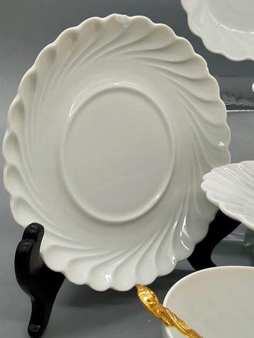 Koffieservies - Haviland Limoges Porzellan Service Weiß –, Antiek en Kunst