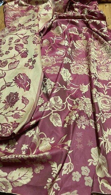 Deken - 500 cm - 200 cm - katoenen damast