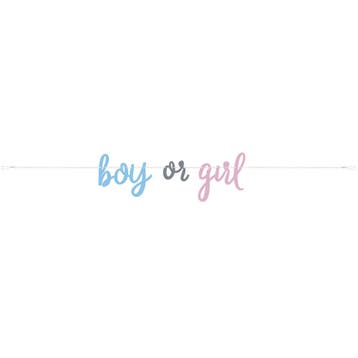 Gender Reveal Slinger Boy Or Girl 2,13m, Verzenden