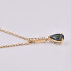 Pendentif - 18 carats Or jaune - 1.38ct. tw. Topaze -
