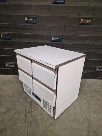 Koelwerkbank | Tefcold | saladette | 4 lades | RVS | S901/4D, Nieuw zonder verpakking, Koelen en Vriezen