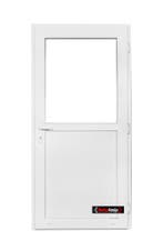 PVC Deur vol paneel Basic 98 x h200 Binnen en buitendraaiend, 80 tot 100 cm, Nieuw, Ophalen of Verzenden, Buitendeur