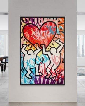 Gunnar Zyl - Heart / Keith Haring & Zyl XXL