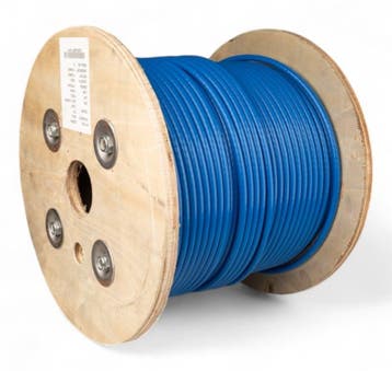 Staalkabel blauw geplastificeerd 6/8 voor mestschuiven, Verzenden