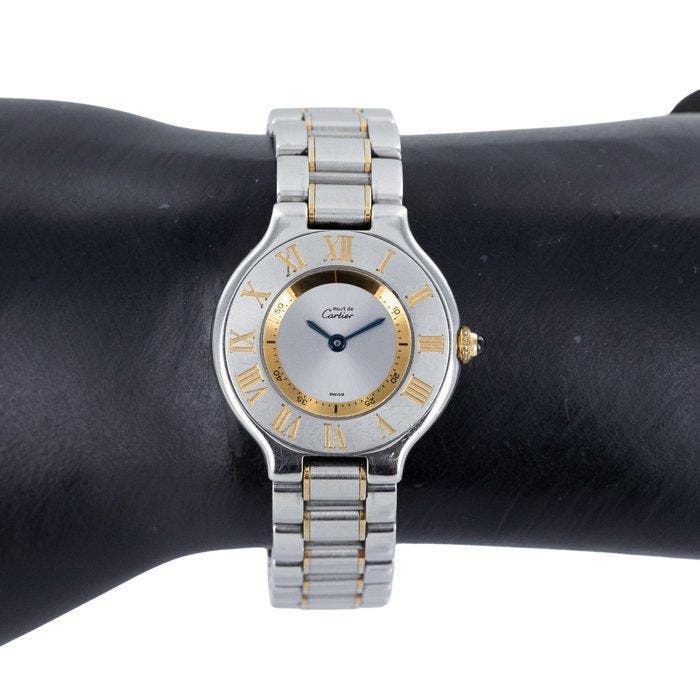 Cartier - Must de Cartier 21 - Zonder minimumprijs - 1340 -, Handtassen en Accessoires, Horloges | Heren