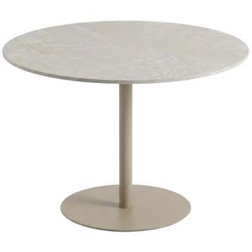 Rebellenclub Lora Eetkamertafel - Ø110 Cm - Beige -, Verzenden, Nieuw