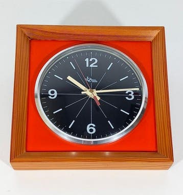 Wandklok - Diamantini Domeniconi - Glas, Hout, Aluminium -, Antiek en Kunst