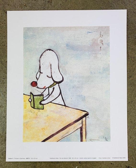 Yoshitomo Nara (1959) - Do not disturb, 1996 - Artprint on, Antiek en Kunst, Antiek | Overige Antiek