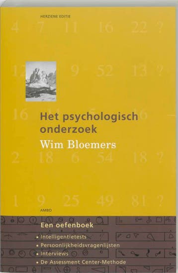 Het psychologisch onderzoek 9789026318801 Wim Bloemers, Verzenden, Wim Bloemers