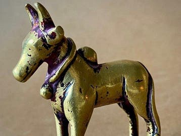 sculptuur, Scultura devozionale di Nandi, la mitica, Antiek en Kunst