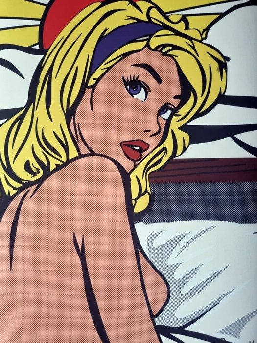 Tushikuni - SEXY PIN-UP - Roy Lichtenstein vs Kuni, Antiquités & Art, Art | Objets design