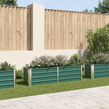 vidaXL Plantenbak verhoogd 160x40x45 cm gegalvaniseerd staal, Tuin en Terras, Verzenden, Nieuw