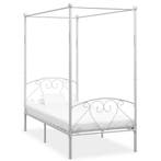 vidaXL Hemelbedframe metaal wit 100x200 cm, Verzenden