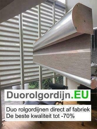 Duo rolgordijn op maat tot -70%  direct af fabriek!, Verzenden, Nieuw, Groen
