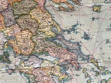 Document - Greece – Political Map: The New Greece -, Nieuw