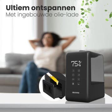 2dekans | Auronic Luchtbevochtiger - 3 Vernevelingsstanden -, Ophalen of Verzenden