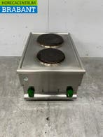 Plaque de cuisson électrique à 2 feux en acier inoxydable 40, Verzenden