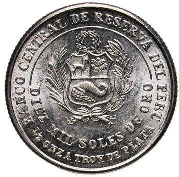 Peru. 10.000 Soles 1982 - PCGS MS63