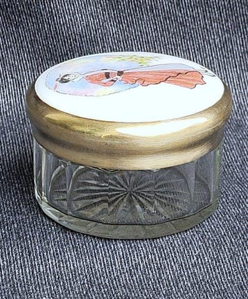 Sieradendoos - Glas, 925, Emaille