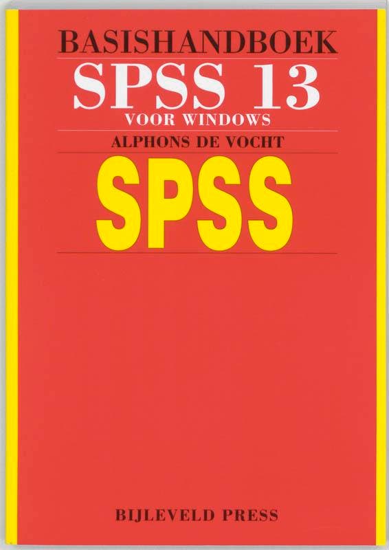 SPSS 13 9789055481507 A. de Vocht, Boeken, Informatica en Computer, Zo goed als nieuw, Verzenden