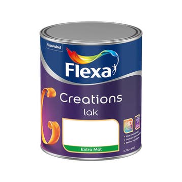 Flexa Creations Lak - Extra Mat RAL 9001 | Crèmewit 5L, Verzenden