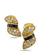 Oorbellen - 18 karaat Exclusieve 18k geelgouden diamanten en, Handtassen en Accessoires, Oorbellen, Nieuw