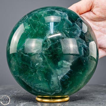 Exclusieve groene fluorietbol – Symbool voor helderheid,