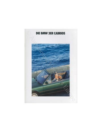 1992 BMW 3 SERIE CABRIO BROCHURE DUITS, Ophalen of Verzenden